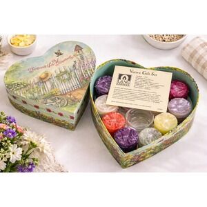 Lang Candles Votive Gift‎ Set Heart Box New Old Stock Cottagecore Decor